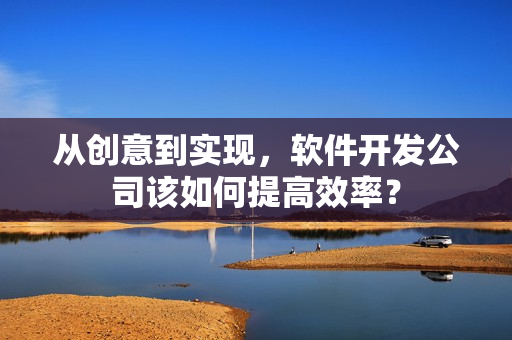 从创意到实现，软件开发公司该如何提高效率？