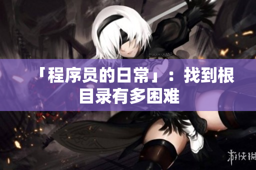 「程序员的日常」：找到根目录有多困难