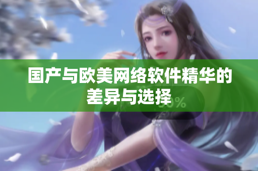 国产与欧美网络软件精华的差异与选择