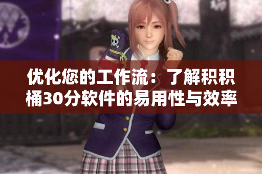 优化您的工作流：了解积积桶30分软件的易用性与效率提升