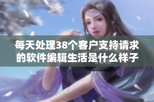 每天处理38个客户支持请求的软件编辑生活是什么样子？