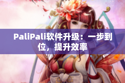 PaliPali软件升级：一步到位，提升效率