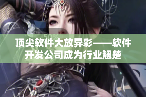 顶尖软件大放异彩——软件开发公司成为行业翘楚