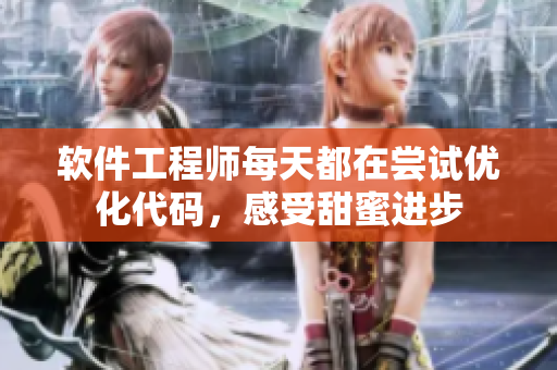 软件工程师每天都在尝试优化代码，感受甜蜜进步