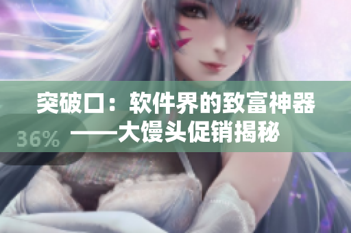 突破口：软件界的致富神器——大馒头促销揭秘