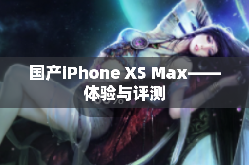 国产iPhone XS Max——体验与评测