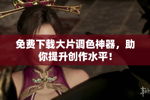 免费下载大片调色神器，助你提升创作水平！
