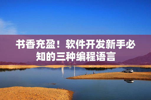 书香充盈！软件开发新手必知的三种编程语言