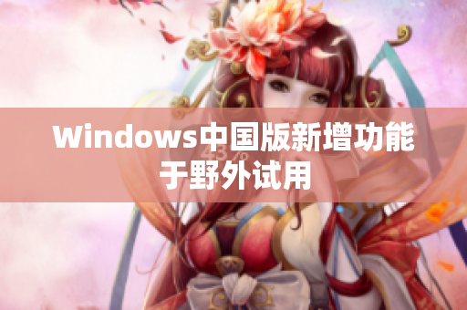 Windows中国版新增功能于野外试用