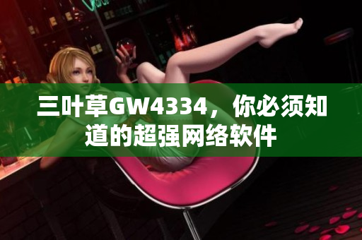 三叶草GW4334，你必须知道的超强网络软件