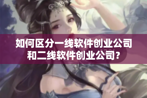 如何区分一线软件创业公司和二线软件创业公司？