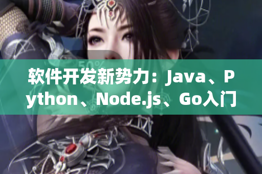 软件开发新势力：Java、Python、Node.js、Go入门视频在线