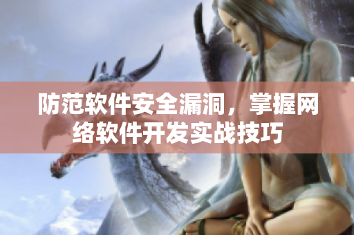 防范软件安全漏洞，掌握网络软件开发实战技巧