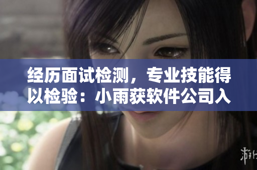 经历面试检测，专业技能得以检验：小雨获软件公司入职资格