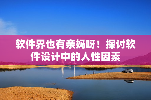 软件界也有亲妈呀！探讨软件设计中的人性因素