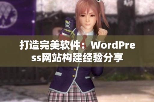 打造完美软件：WordPress网站构建经验分享