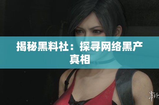 揭秘黑料社：探寻网络黑产真相