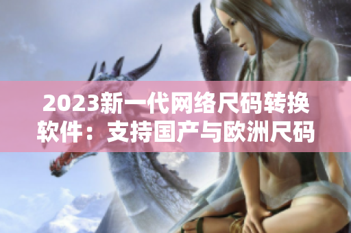 2023新一代网络尺码转换软件：支持国产与欧洲尺码表