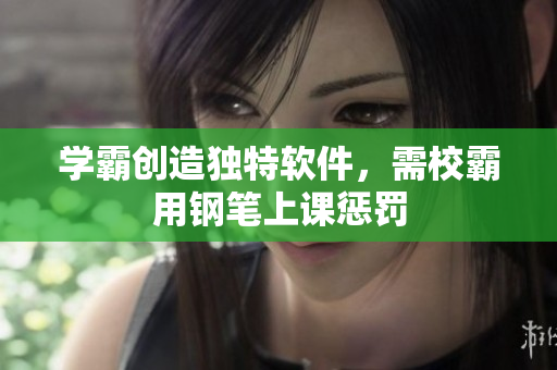 学霸创造独特软件，需校霸用钢笔上课惩罚