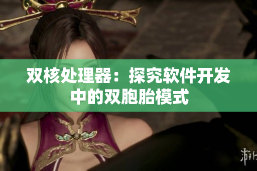 双核处理器：探究软件开发中的双胞胎模式