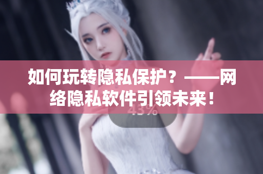如何玩转隐私保护？——网络隐私软件引领未来！