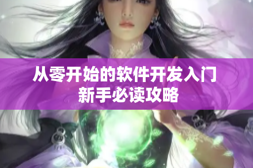 从零开始的软件开发入门  新手必读攻略