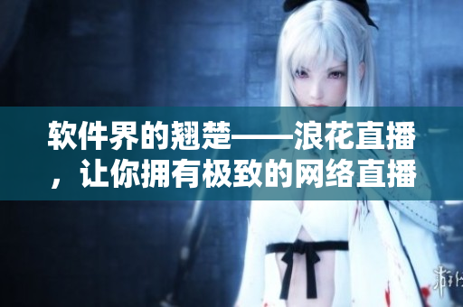 软件界的翘楚——浪花直播，让你拥有极致的网络直播体验