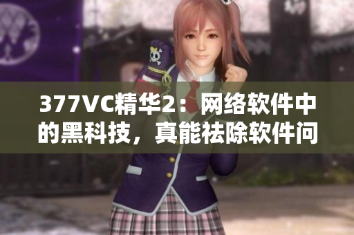 377VC精华2：网络软件中的黑科技，真能祛除软件问题吗？