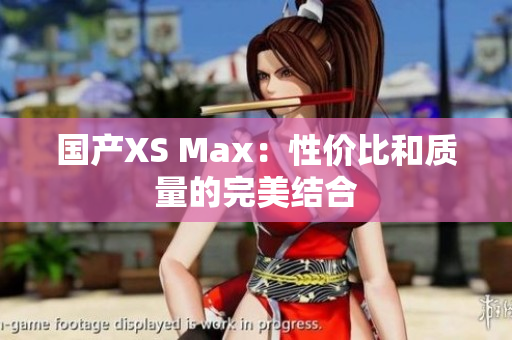 国产XS Max：性价比和质量的完美结合