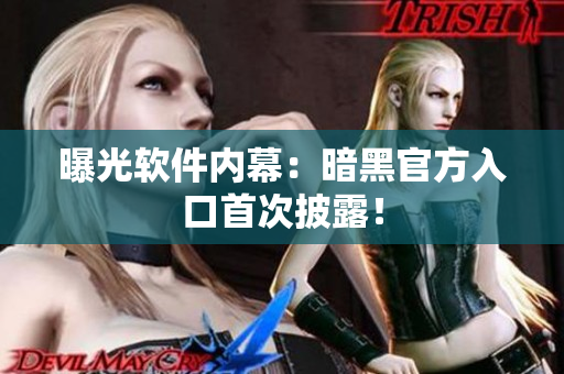 曝光软件内幕：暗黑官方入口首次披露！