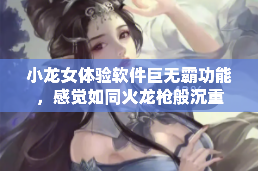 小龙女体验软件巨无霸功能，感觉如同火龙枪般沉重