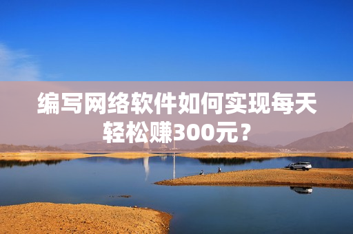 编写网络软件如何实现每天轻松赚300元？