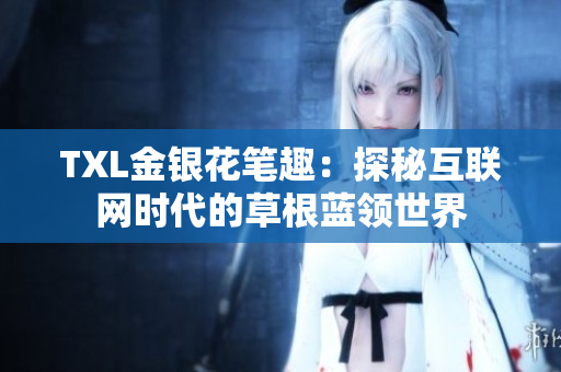 TXL金银花笔趣：探秘互联网时代的草根蓝领世界