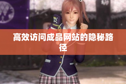 高效访问成品网站的隐秘路径