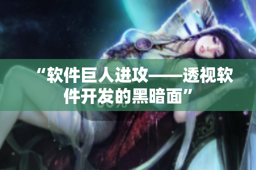 “软件巨人进攻——透视软件开发的黑暗面”