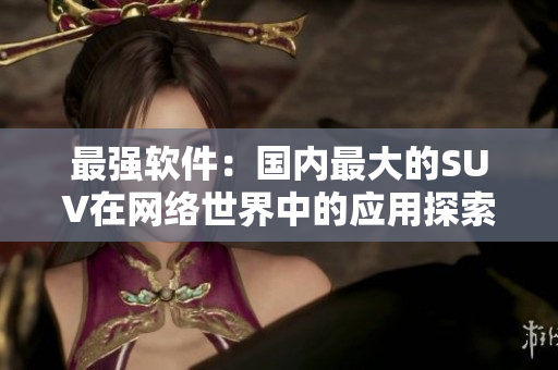 最强软件：国内最大的SUV在网络世界中的应用探索