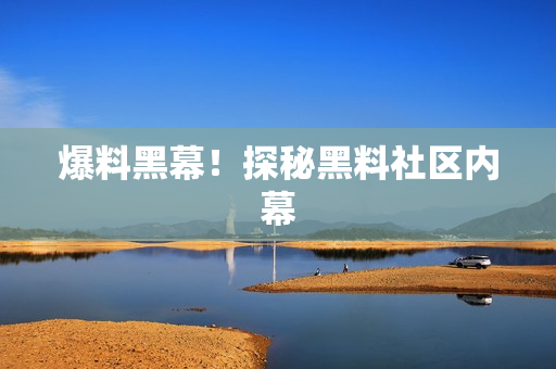 爆料黑幕！探秘黑料社区内幕