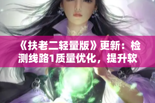 《扶老二轻量版》更新：检测线路1质量优化，提升软件运行速度