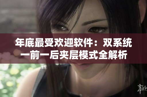 年底最受欢迎软件：双系统一前一后夹层模式全解析
