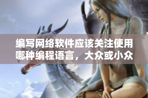 编写网络软件应该关注使用哪种编程语言，大众或小众？