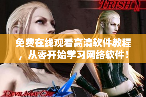 免费在线观看高清软件教程，从零开始学习网络软件！