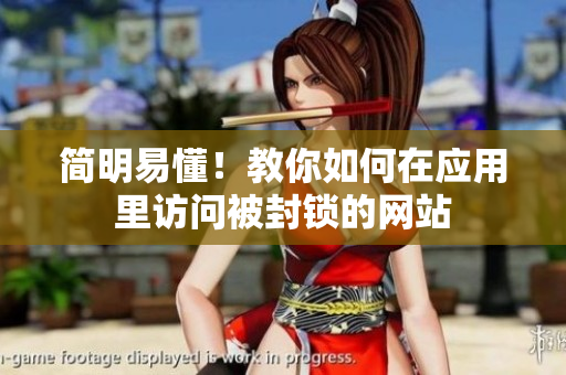 简明易懂！教你如何在应用里访问被封锁的网站