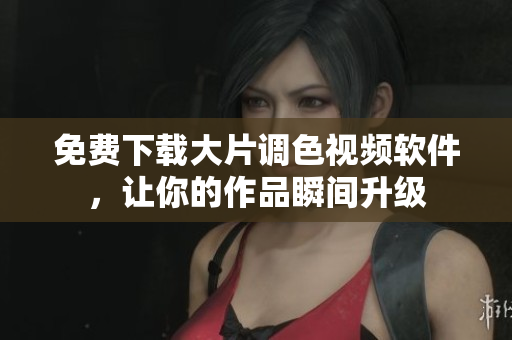 免费下载大片调色视频软件，让你的作品瞬间升级