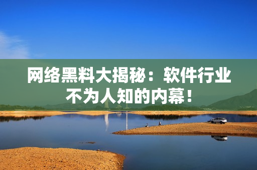 网络黑料大揭秘：软件行业不为人知的内幕！