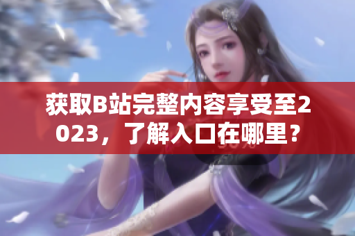 获取B站完整内容享受至2023，了解入口在哪里？