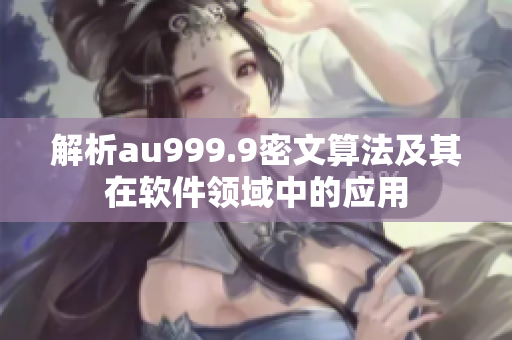 解析au999.9密文算法及其在软件领域中的应用