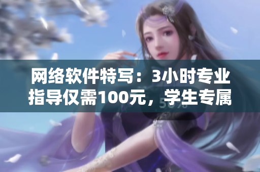 网络软件特写：3小时专业指导仅需100元，学生专属一对一服务