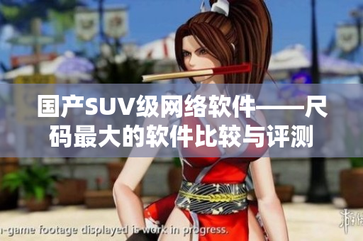 国产SUV级网络软件——尺码最大的软件比较与评测