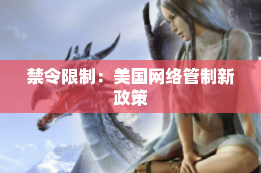 禁令限制：美国网络管制新政策