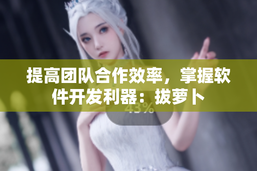 提高团队合作效率，掌握软件开发利器：拔萝卜